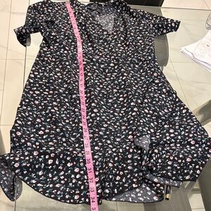 SHEIN Black Floral Dress